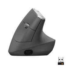 Rato Logitech MX Vertical Wireless Ergonómico - 4000 DPI, Grafite, Bluetooth