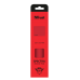 Tapete de Rato Trust 22383 GXT 752-SR Spectra: Gaming, Superfície Monocromática, Base Antiderrapante, Preto/Cinzento/Vermelho