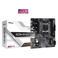 Motherboard AsRock A620M-HDV/M.2+ AM5, DDR5, PCIe 4.0, áudio 7.1 Motherboard AsRock A620M-HDV/M.2+ AM5, DDR5, PCIe 4.0, áudio 7.1