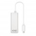 NanoCable Adaptador USB-C para Ethernet Gigabit - Conectividade Portátil NanoCable Adaptador USB-C para Ethernet Gigabit - Conectividade Portátil