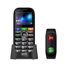 Telemóvel INSYS YT1-G1, 2xSIM, Botão SOS, Base Carregamento, Pulseira