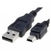 Cabo NanoCable USB 2.0 A para Mini-USB 5 Pinos 0.5m - Preto