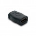 Adaptador EWENT EC1373 HDMI Fêmea-Fêmea: Preto, Dourado, 2160p, Conector Reto