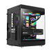 Caixa Gaming Gamemax Hype Black ATX, USB 3.0 e USB-C, com 3 Ventoinhas ARGB