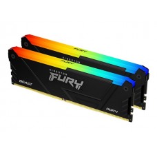 Memória Kingston Fury Beast 64GB DDR4 3200MHz (2x32GB) - XMP 2.0, Dissipador RGB