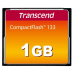 Cartão Memória Compact Flash 1GB Transcend 133x, Leitura 50MB/s Cartão Memória Compact Flash 1GB Transcend 133x, Leitura 50MB/s