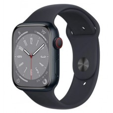 Smartwatch Apple Series 8 GPS+Cellular 45 mm Meia-noite - Ecrã Retina, Monitorização de Saúde, Deteção de Queda, Bateria Longa
