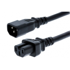 Cabo Extensão OEM SFO C14 a C15 2m Preto Cabo Extensão OEM SFO C14 a C15 2m Preto