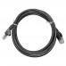Cabo de Rede Phasak Cat.6 UTP 2m - RJ45, Cobre, 1Gbps, Preto