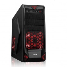 Caixa MidTower ATX NOX NX200 - MidTower, USB 3.0, 120mm LED, ATX/Micro ATX