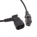 Cabo Extensão OEM IEC320#371 - 30cm, C14.M para C13.F, 3-Pin