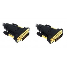 Cabo DVI OEM 1.5m - DVI-D Macho/Macho, Gold Plated Cabo DVI OEM 1.5m - DVI-D Macho/Macho, Gold Plated