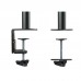 Suporte TooQ DB1232TN-B para Monitores Duplos, 13-32 polegadas, Ajustável em Altura, Rotação 180º
