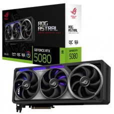 Placa Gráfica Asus ROG-ASTRAL-RTX5080-O16G-GAMING, 16GB GDDR7, 4 Ventoinhas, PCIe