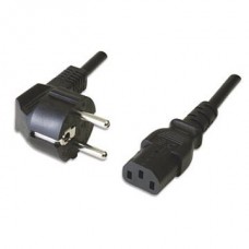 Cabo EWENT EC1902: Alimentação PC, 5m, Preto, CEE7/7, C13