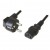 Cabo EWENT EC1902: Alimentação PC, 5m, Preto, CEE7/7, C13