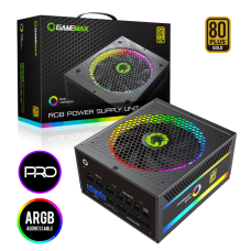 Fonte Gamemax RGB-1050PRO 1050W 80+ Gold, Modular, ARGB