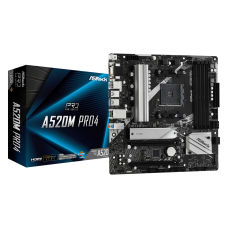 Motherboard AsRock A520M-PRO4 AM4, DDR4, M.2 e USB 3.2 Gen 1