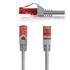 Cabo de Rede Ewent Cat6 1m Cinzento - RJ45, U/UTP, IM1006