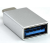Adaptador EWENT EW9643: USB-C Macho para USB-A Fêmea, Alumínio, 5 Gbit/s, Prateado Adaptador EWENT EW9643: USB-C Macho para USB-A Fêmea, Alumínio, 5 Gbit/s, Prateado