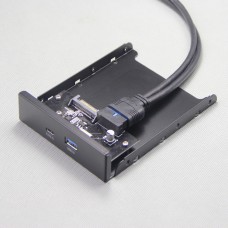 Painel Frontal OEM U3-320, USB 3.0 + Type C, 3.5 Painel Frontal OEM U3-320, USB 3.0 + Type C, 3.5