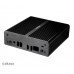 Caixa Akasa AK-ITX07M-BK NUC Fanless, Alumínio, Preto, Intel NUC