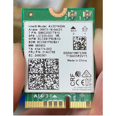 Placa Rede Wireless Intel AX201NGW, Wi-Fi 6, Bluetooth 5.0, M.2 Placa Rede Wireless Intel AX201NGW, Wi-Fi 6, Bluetooth 5.0, M.2