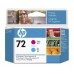 HP 72 original printhead C9383A magenta and cyan standard capacity 1-pack