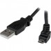 Cabo Adaptador StarTech.com USBAUB1MU, USB-A para Micro USB-B, 1m, Angulado