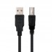 Cabo Impressora Nanocable, USB 2.0, Macho-Macho, 3m, Preto