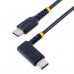 StarTech.com 6in (15cm) USB C Charging Cable Right Angle, 60W PD 3A, Heavy Duty Fast Charge USB-C Cable, USB 2.0 Type-C, Durable and Rugged Aramid Fiber, S20/iPad/Pixel - High Quality USB Charging Cord (R2CCR-15C-USB-CABLE) - Cabo USB - 24 pin USB-C