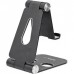 StarTech.com Phone and Tablet Stand, Foldable Universal Mobile Device Holder for Smartphones & Tablets, Adjustable Multi-Angle Viewing Ergonomic Cell Phone Stand for Desk, Portable, Black - Foldable Phone Holder (USPTLSTNDB) - Apoio de desktop para t