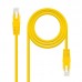 Cabo de Rede Nanocable Cat6e, 1m, RJ45, UTP, Amarelo - 10.20.0401-Y