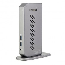 StarTech.com USB-C USB-A Dock, Hybrid Universal USB 3.0 Docking Station for USB-C or USB-A Laptop, Dual Monitor 4K 60Hz HDMI/DisplayPort, 6x USB-A Hub, Gigabit Ethernet, USB 3.1/3.2 Gen 1 - Dual 4K USB-C Dock (DK30A2DHUUE) - Estação de engate - USB -