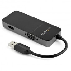 StarTech.com USB 3.0 to HDMI and VGA Adapter, 4K/1080p USB Type-A Dual Monitor Multiport Adapter Converter, External Video Graphics Card for Multiple Screens, Multi Display USB Adapter - USB 3.0 to HDMI VGA (USB32HDVGA) - Adaptador de vídeo - USB Tip