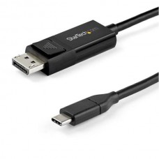 StarTech.com 3ft/1m USB C to DisplayPort 1.4 Cable 8K 60Hz/4K, Bidirectional DP to USB-C or USB-C to DP Reversible Video Adapter Cable, HBR3/HDR/DSC, USB Type C/Thunderbolt 3 Monitor Cable - 8K USB-C to DP Cable (CDP2DP141MBD) - Cabo DisplayPort - 24