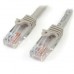 StarTech.com 3m CAT6 Ethernet Cable, 10 Gigabit Snagless RJ45 650MHz 100W PoE Patch Cord, CAT 6 10GbE UTP Network Cable w/Strain Relief, Grey, Fluke Tested/Wiring is UL Certified/TIA - N6PATC3MGR