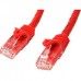 StarTech.com 1m CAT6 Ethernet Cable, 10 Gigabit Snagless RJ45 650MHz 100W PoE Patch Cord, CAT 6 10GbE UTP Network Cable w/Strain Relief, Red, Fluke Tested/Wiring is UL Certified/TIA - Category 6 - 24AWG (N6PATC1MRD) - Cabo patch - RJ-45 (M) para RJ-4 StarTech.com 1m CAT6 Ethernet Cable, 10 Gigabit Snagless RJ45 650MHz 100W PoE Patch Cord, CAT 6 10GbE UTP Network Cable w/Strain Relief, Red, Fluke Tested/Wiring is UL Certified/TIA - Category 6 - 24AWG (N6PATC1MRD) - Cabo patch - RJ-45 (M) para RJ-4
