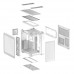 Caixa Asus TUF Gaming GT502 Horizon TG ARGB White: Midi Tower, ARGB, Branca, com 3 ventoinhas laterais