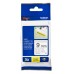 Brother Fita Laminada de 9mm, comprimento 8m - Branco/Preto (super-adesiva) para P-Touch