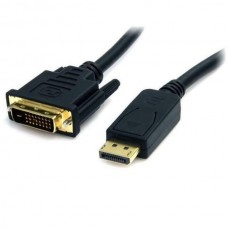 StarTech.com DisplayPort to DVI Cable - 6ft / 2m - 1920 x 1200 - M/M ? DP to DVI Adapter Cable ? Passive DisplayPort Monitor Cable (DP2DVI2MM6) - Cabo adaptador - DVI-D (M) para DisplayPort (M) - 1.8 m - preto