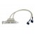 StarTech.com 2 Port USB A Female Low Profile Slot Plate Adapter - USBPLATELP sem_imagem
