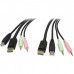 Cabo KVM StarTech.com DisplayPort 4-em-1 com Áudio e Microfone - 1,8m