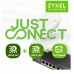 Switch de Rede Zyxel, GS1915-8EP-EU0102F, 8 Portas Gigabit Ethernet PoE Switch de Rede Zyxel, GS1915-8EP-EU0102F, 8 Portas Gigabit Ethernet PoE
