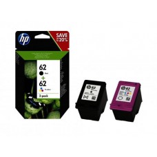 Tinteiro HP Envy 62, Multipack Preto e Tricolor, Alto Rendimento, N9J71AE