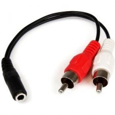 Cabo de Áudio StarTech.com MUFMRCA 3,5mm para 2 RCA