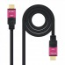 Cabo HDMI Nanocable 15m, 4K@60Hz, 18Gbps, com Repetidor, Preto/Rosa Cabo HDMI Nanocable 15m, 4K@60Hz, 18Gbps, com Repetidor, Preto/Rosa
