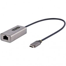 StarTech.com USB-C to Ethernet Adapter, 10/100/1000 Mbps, Gigabit Network Adapter w/ ASIX AX88179A Chip, 1ft/30cm Cable, USB Type C to RJ45 Ethernet Dongle, USB C to LAN Adapter, Windows/macOS/Linux/ChromeOS (US1GC30B2) - Adaptador de rede - USB-C -