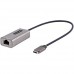 StarTech.com USB-C to Ethernet Adapter, 10/100/1000 Mbps, Gigabit Network Adapter w/ ASIX AX88179A Chip, 1ft/30cm Cable, USB Type C to RJ45 Ethernet Dongle, USB C to LAN Adapter, Windows/macOS/Linux/ChromeOS (US1GC30B2) - Adaptador de rede - USB-C -