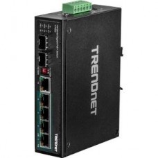 Trendnet Ti-Pg62 Switch no Administrado Gigabit Ethernet (10/100/1000) Negro Energía Sobre Ethernet (Poe)